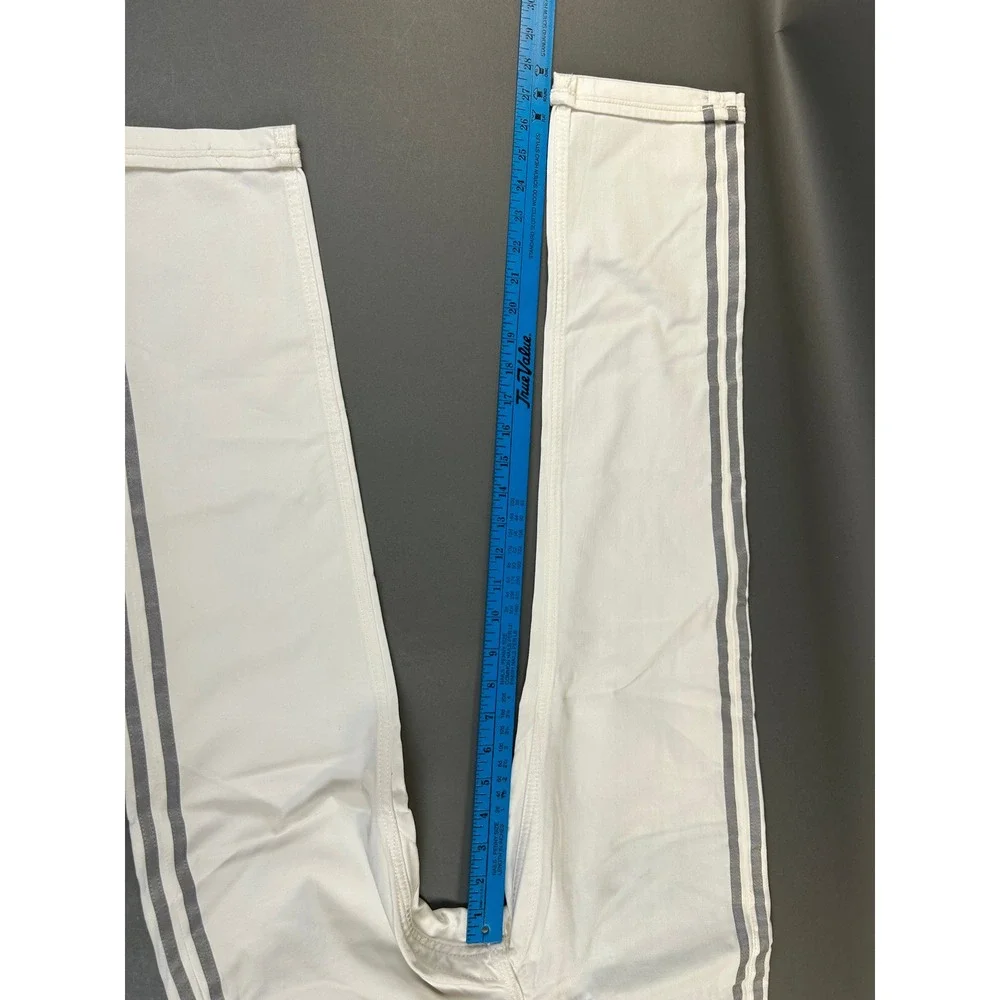 Levis Premium 511 Slim White Jeans Grey Side Stripe Stretch Denim 30x30 NEW